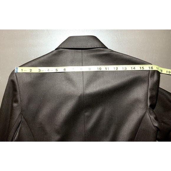 Lafayette 148 Blazer Sz 6 Wool Blend Brown Pockets Lined Jacket Stretch USA Made - Picture 11 of 14